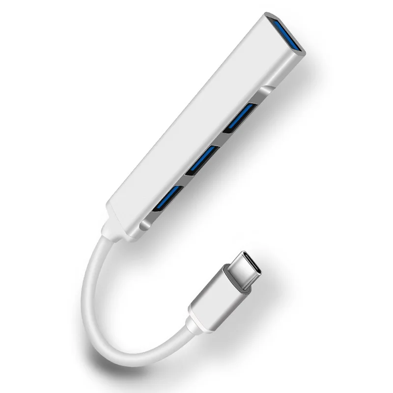 
Hot Sale Mini USB C Hub 4 Ports, Aluminum USB C to USB 3.0 Hub Adapter 