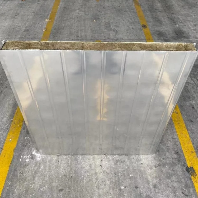 Sandwich Panel Stainless Steel Color Steel rock wool