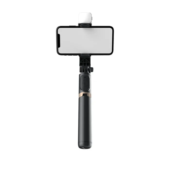 Q03s led light tripod stand selfie stick with wireless remote light