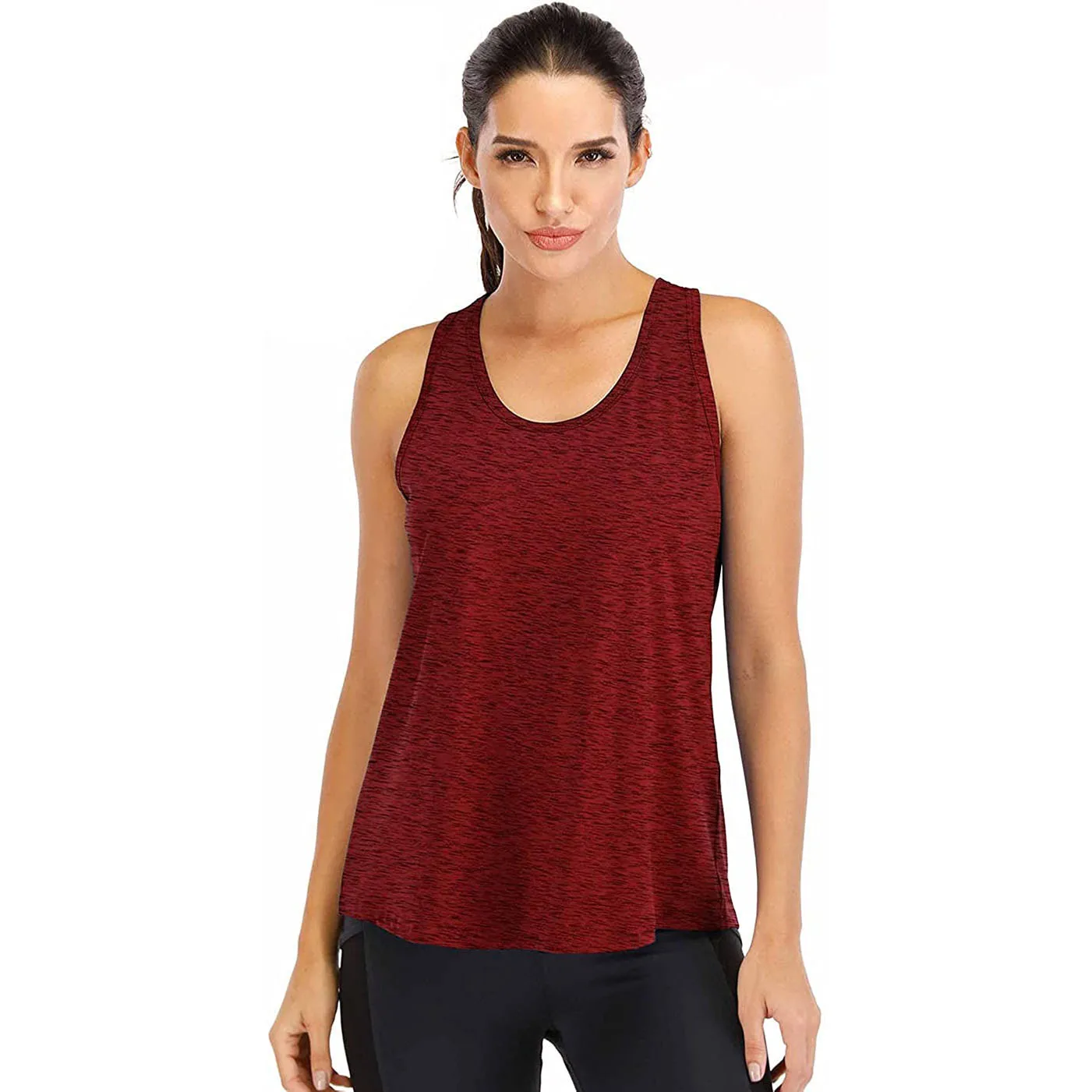 Wholesale Custom Gym Workout Women Breathable Sports Yoga Fitness Athletic White Basic Tank Tops