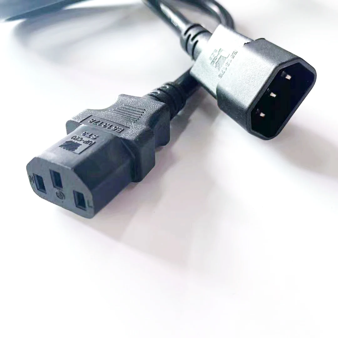 Электрический удлинитель CE VDE IEC 90 соединительный угол шнура питания C13 C14