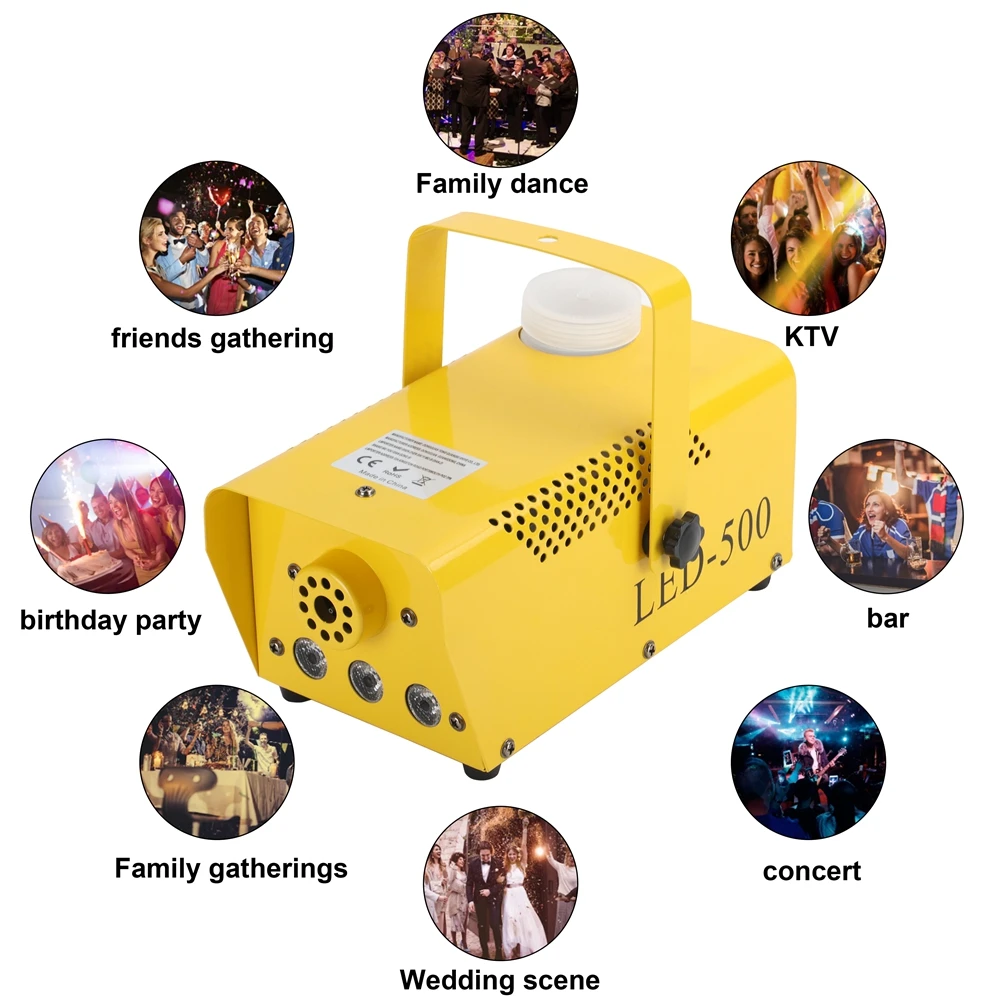 Factory Price 500w Remote Control Smoke Machine Prices Fog Machine Stage Light For Wediing Party