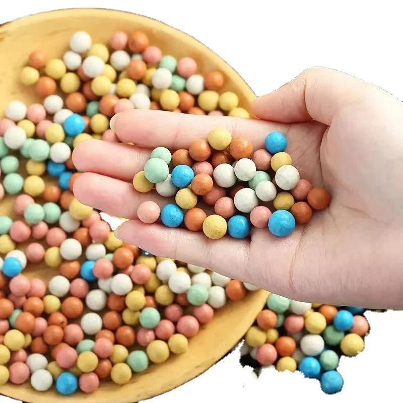 Expanded Ceramsite Rain Bow Leca Balls Colorful Clay Pebbles