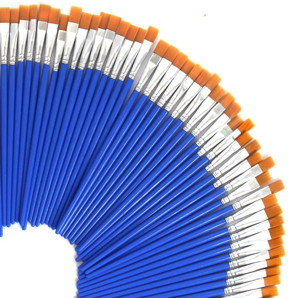 Small Fine Nylon Hair Line Paint Brushes Flat and Point For Drawing Watercolor Brushes Paint Brushes Pen for Children Art