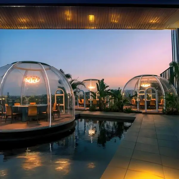 PC Outdoor geodesic dome igloo tent  for sales