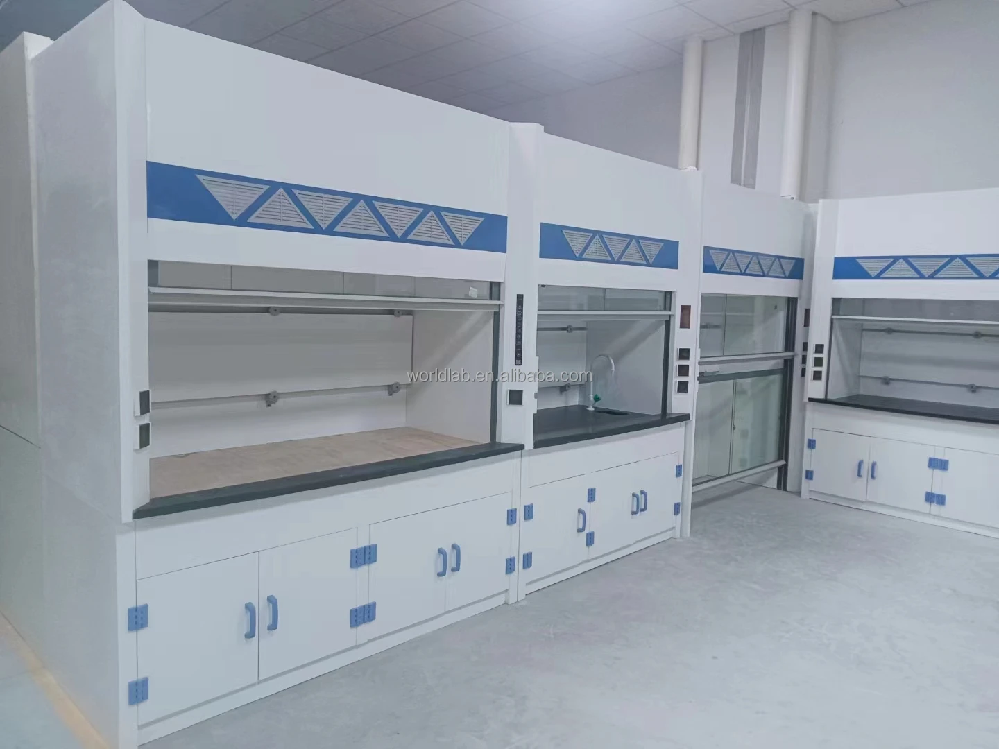 Manufacturer wholesales special exhaust hood for ventilation system Laboratory PP Fume hood PP fume hood