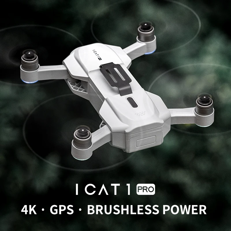 New Mini Drone ICAT1 Pro Drone 4K HD Dual Camera WIFI FPV GPS Brushless Foldable Quadcopter Long Range Drones Dron Helicopter