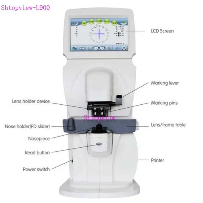 Topview COT-L900 новый оптический авто объектив метр Цифровой lensometer
