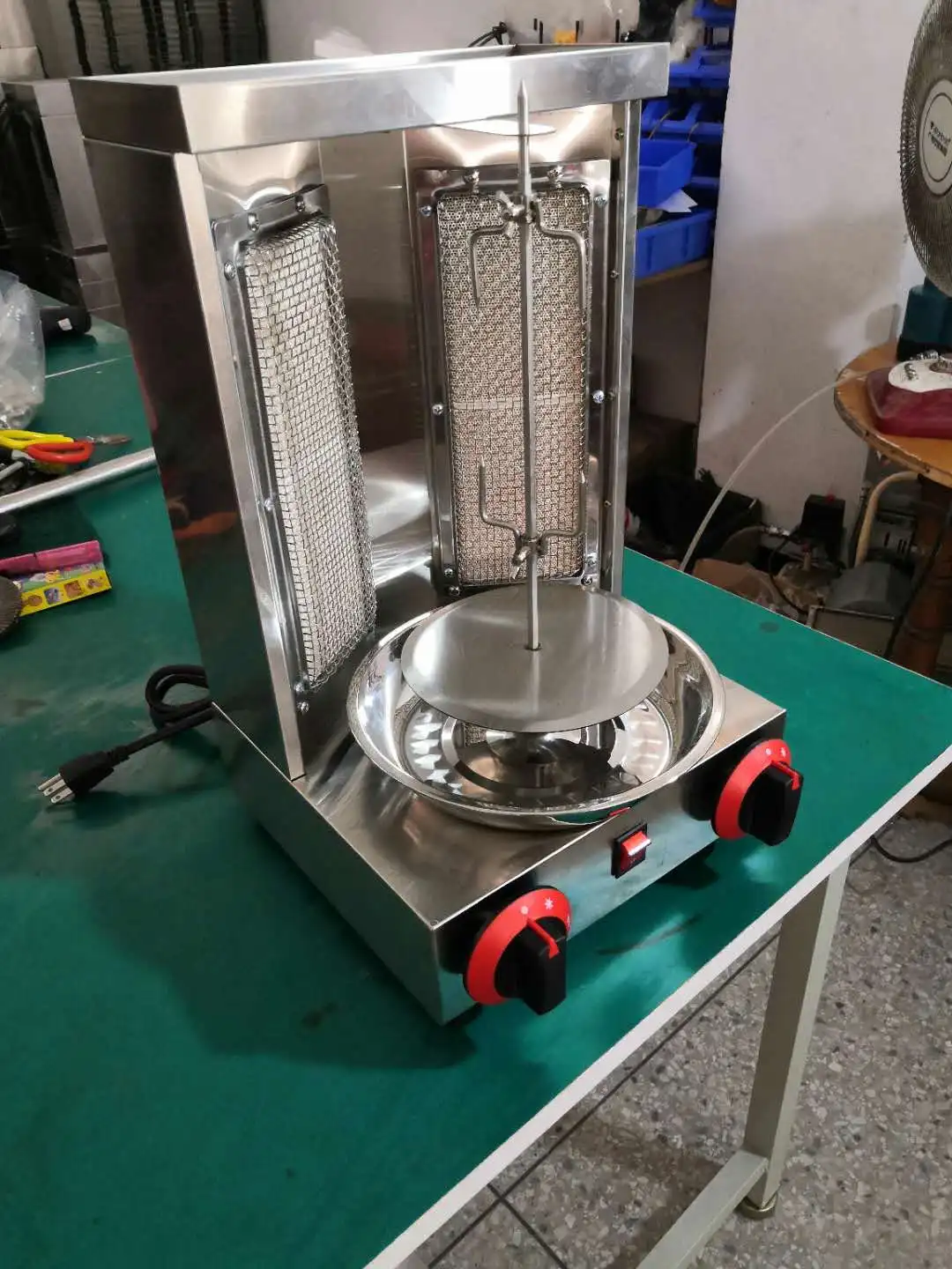 Газовая машина Shawarma для курицы из нержавеющей стали