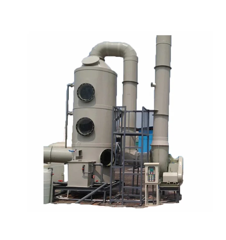 2022 air purification system industrial equipment Horizontal wet scrubber