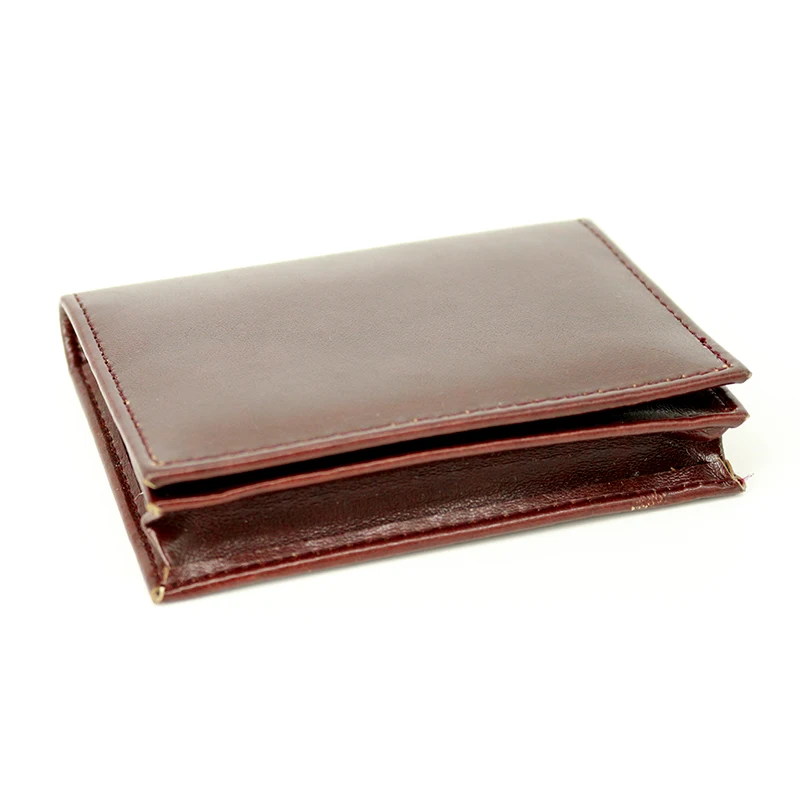 Excellent quality Brown Small genuine Leather card holder mens wallet croco
