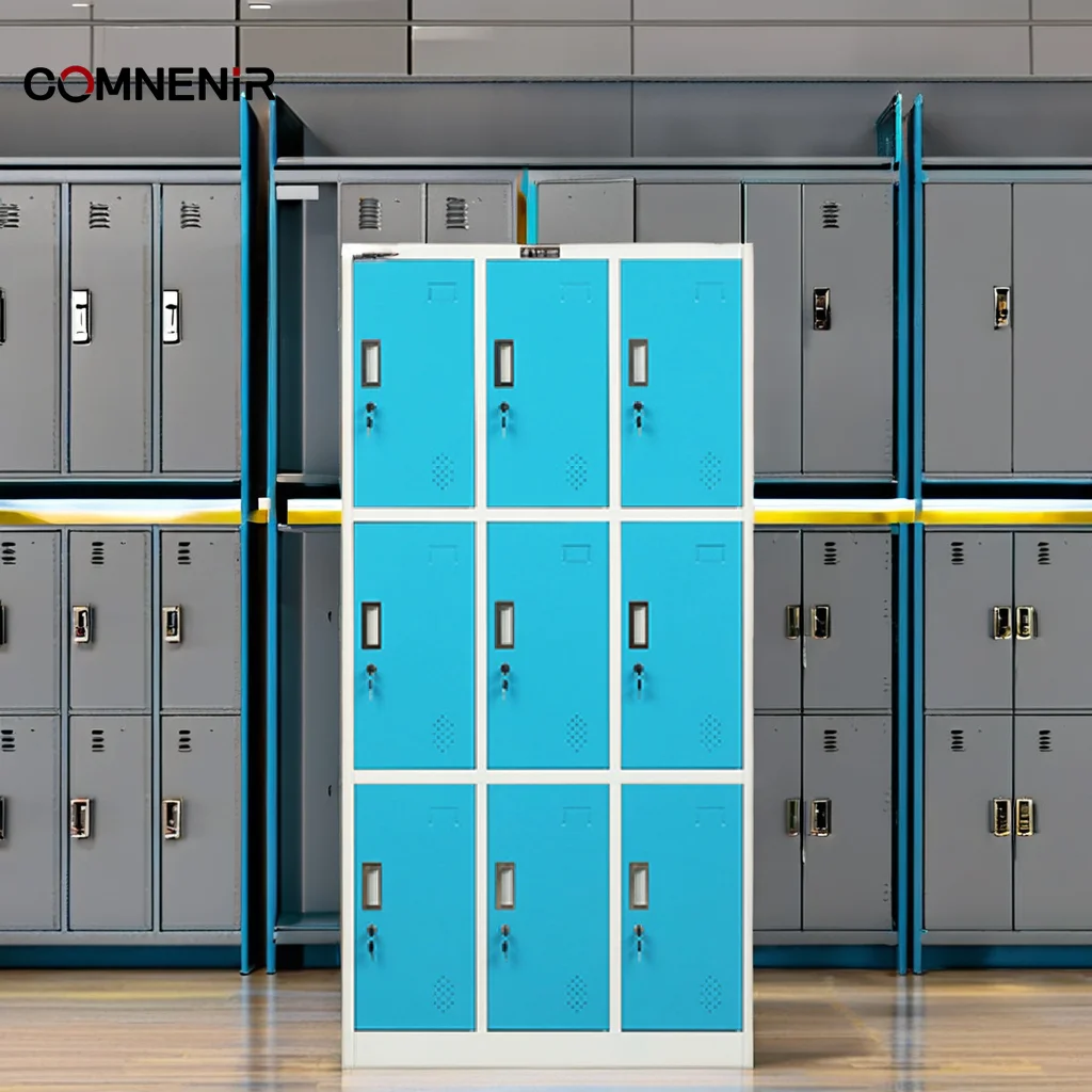 one stop school furniture Hot Sale 6 9 12 15 Door Metal Gym or School or Dormitory or Changing Room Cabinet