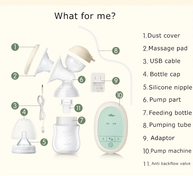 Amazon Top Selling Multi Function Baby Breast Pump OEM Silicone Electric Breast Pump Rechargeable Breastfeeding Milk Breast Pump