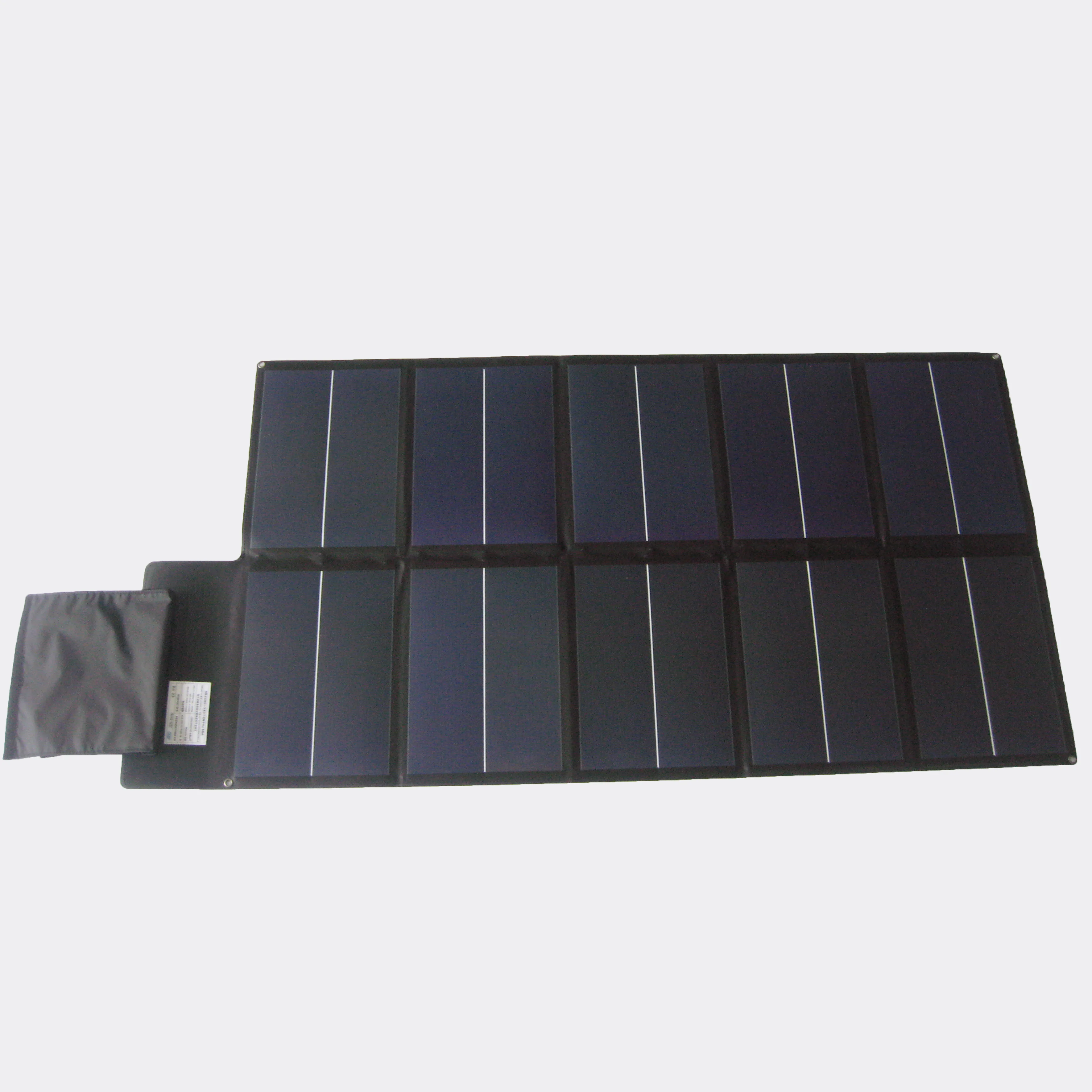 Customized OEM Flexible Solar Charger Bag 60W Fast Charge For Battery Power Bank Outdoor