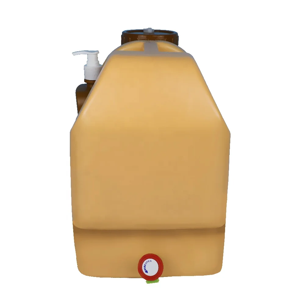 multi function 20L food grade plastic bucket outdoor water tank with lid faucet