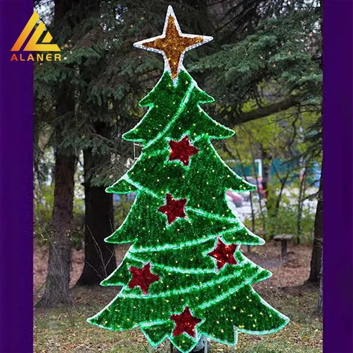 photo frame Shopping Mall Christmas Decoration Motif Light Holiday street Decoration bear Lights