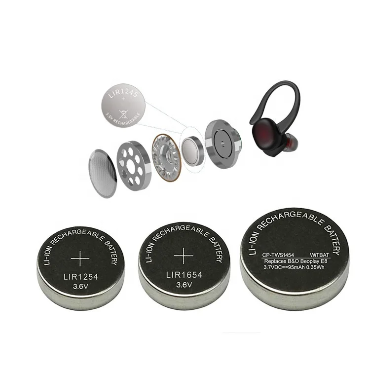 Мини 3 7 v 70mah 500mah CP1654 cp1454 CP1254 перезаряжаемые tws гарнитура наушники батарея для беспроводной