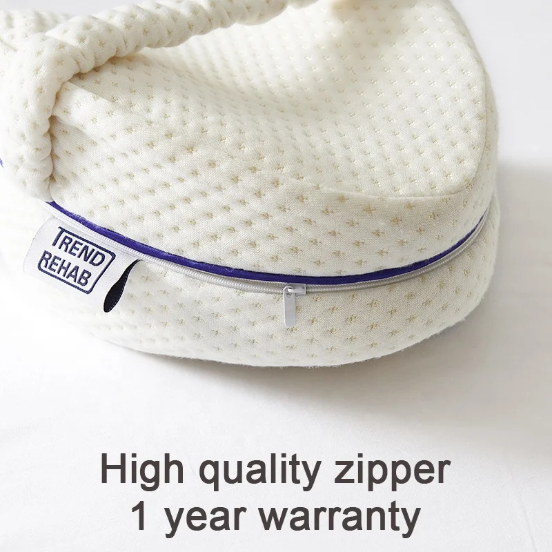 Memory foam posture tapered orthopaedic leg knee pillow for sleeping