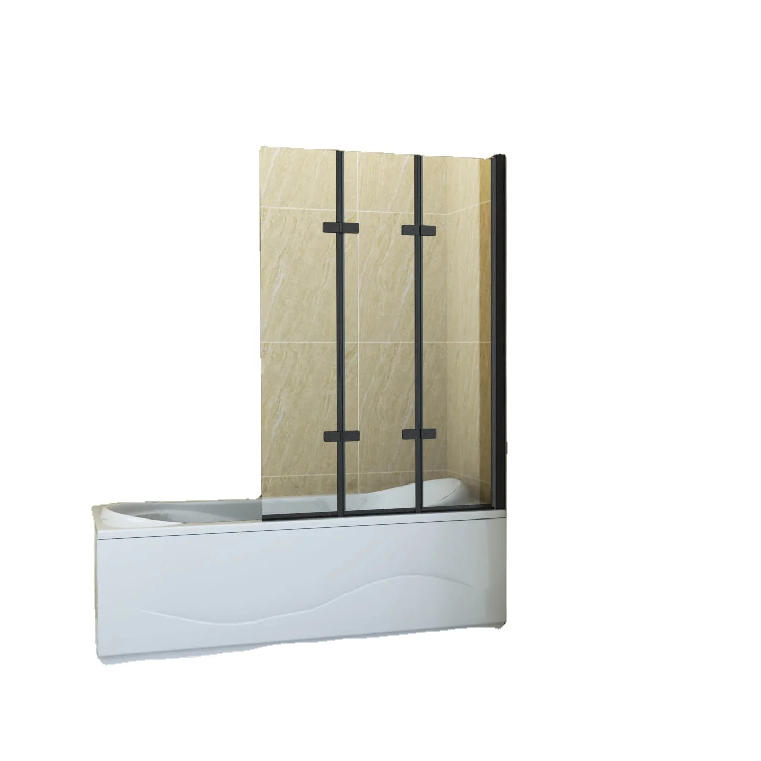 Factory Direct Sale High Quality Tempered Glass Bathroom Door Bath Shower Bathtub Screen