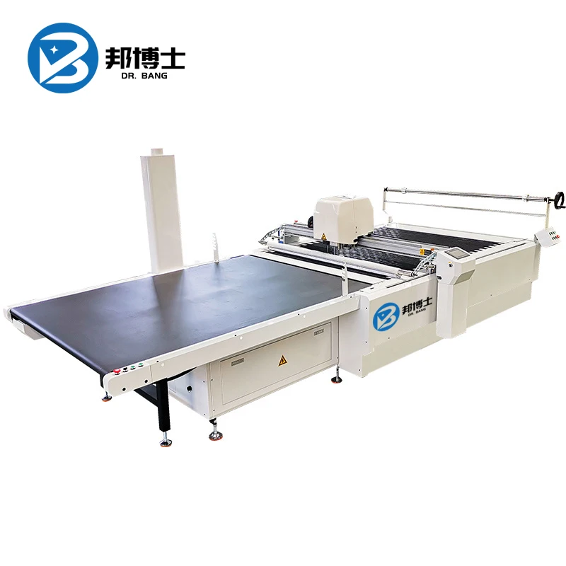 Auto feeding CNC fabric cutting machine / textile cloth cutter clothing pattern cutting machines