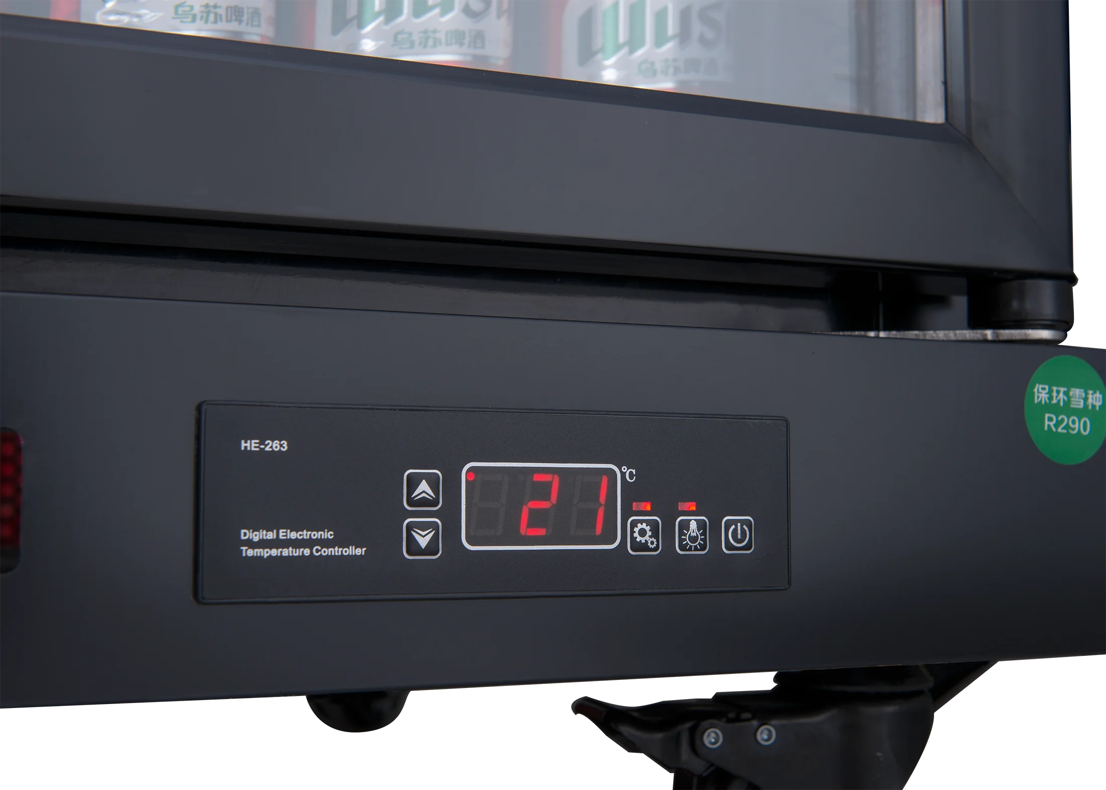 Commercial 1 Doors Black Color Cool Drink Fridge Beer Refrigerator