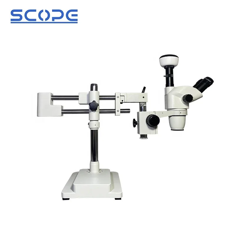 6.5X~45X Double Arm  Universal Stand SZX6745-UD2Trinocular Zoom Stereo Microscope
