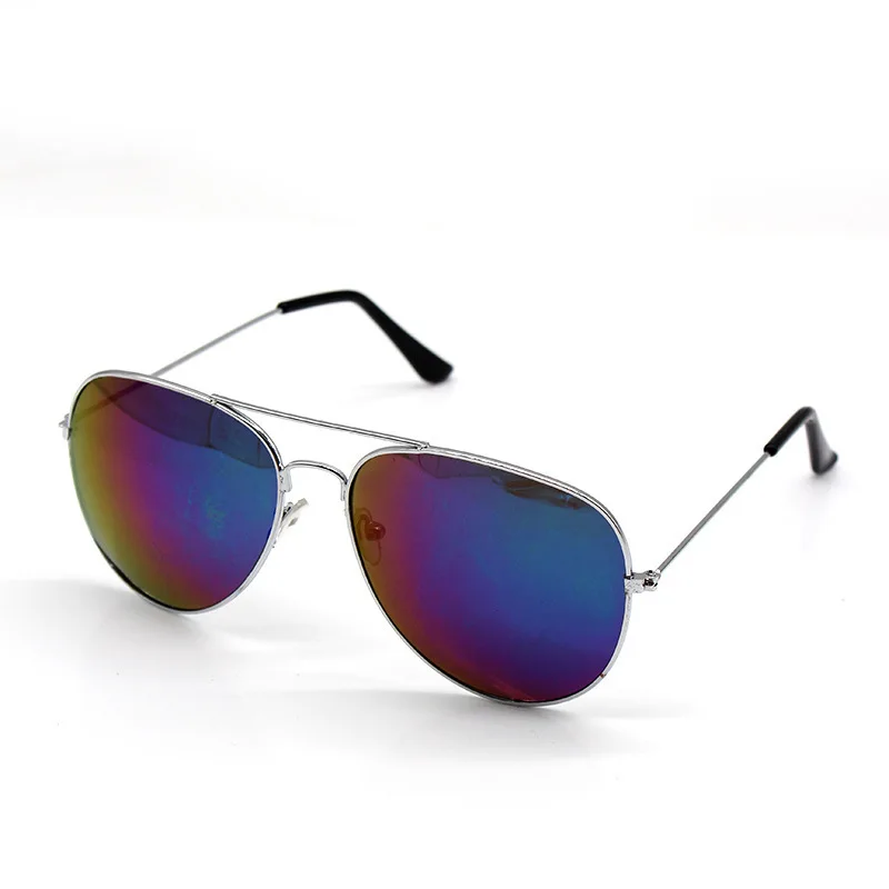 Selling Cheap Sun Glasses Mirror UV400 Classic Pilots Vintage Outdoor Eyewear Color Film Frame Colorful Reflective Sunglasses