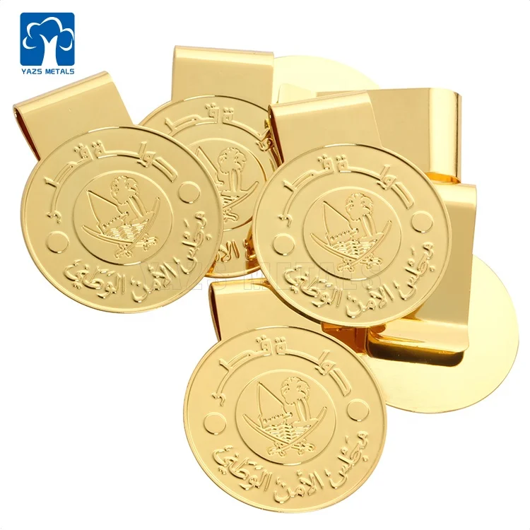 gold souvenir gift money clip