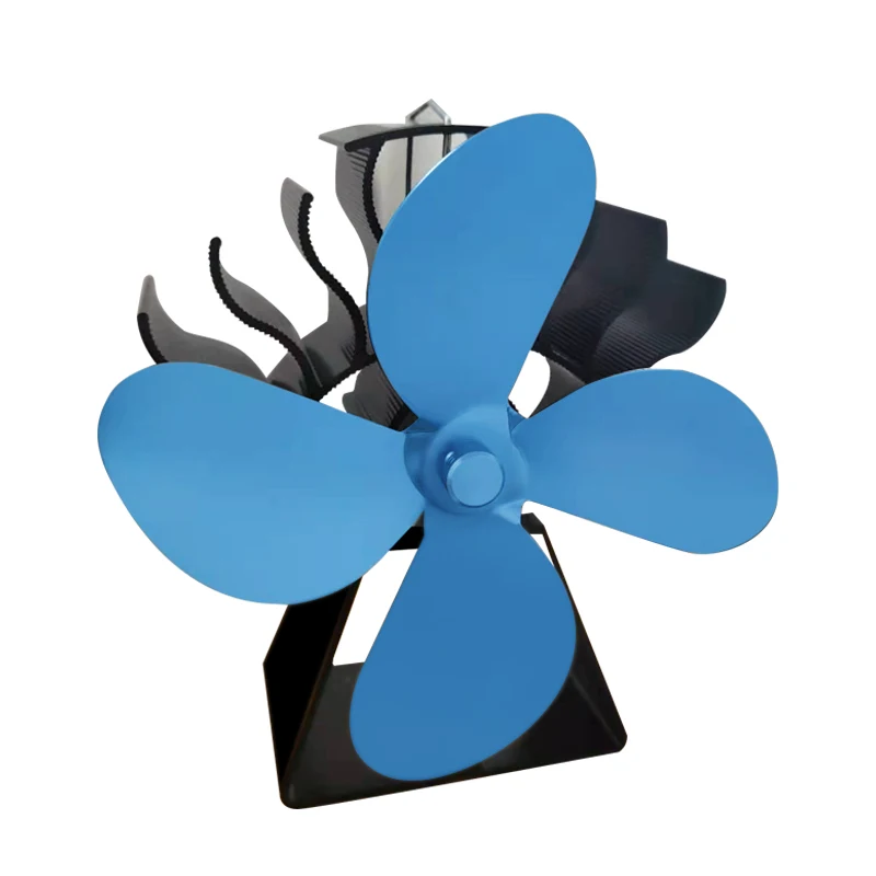 hot sell on Amazon typical Eco Friendly Heat Powered Wood Burning Stove Fan use on fireplace stove fan