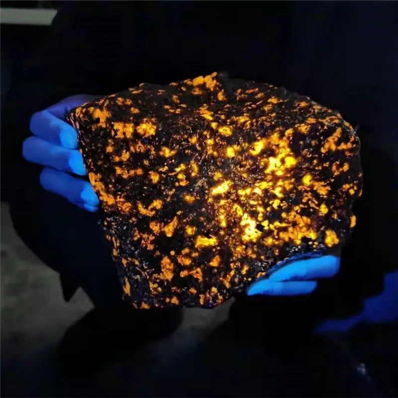 Natural sodalite rough stone glittery healing crystal raw yooperlite stone for decoration