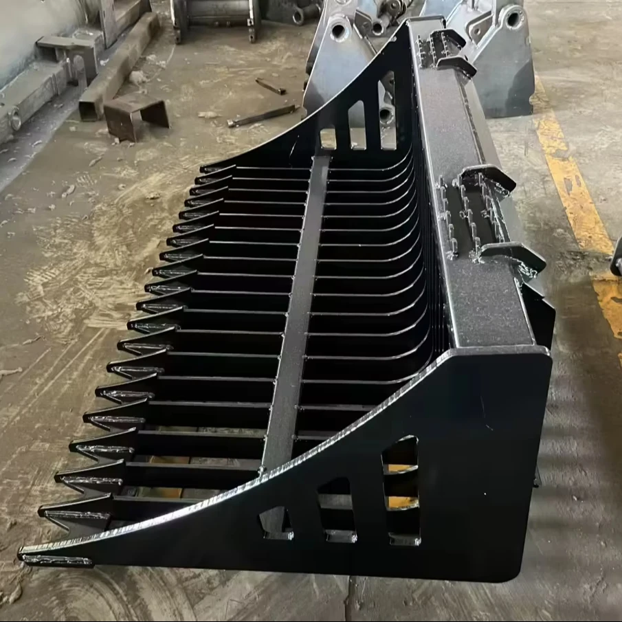 RSBM Skid Steer Loaders Bucket Mini Loader Skid Steer Loader Attachments Bucket