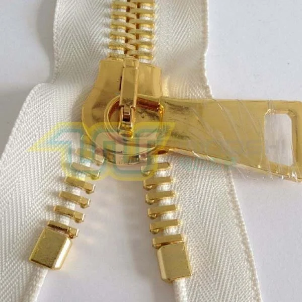 Professional zipper factory metal big teeth zipper with fashion auto lock slider