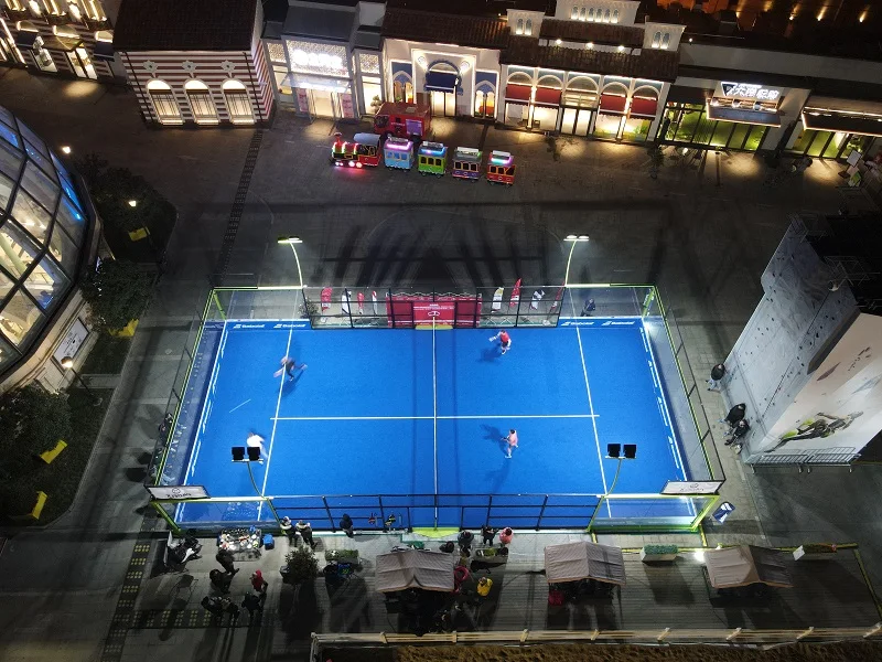 PADEL WORKER Factory Price Wholesale Panoramic Indoor and Outdoor Padel Court Paddle Tennis Court in Chile