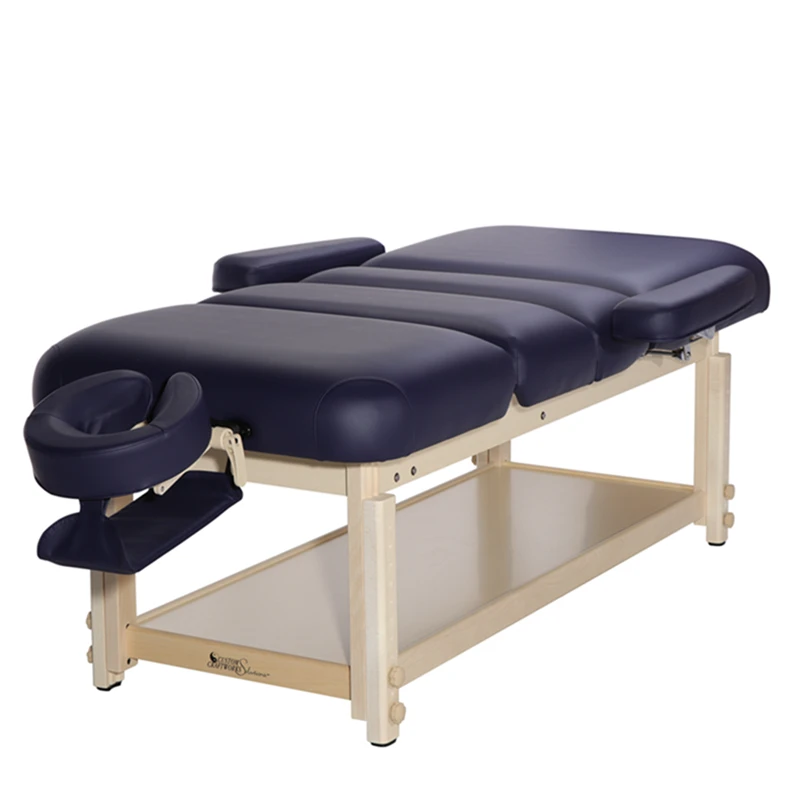 Wooden Massage Bed Facial Spa Facial Bed Beauty Salon Massage Bed with Backrest