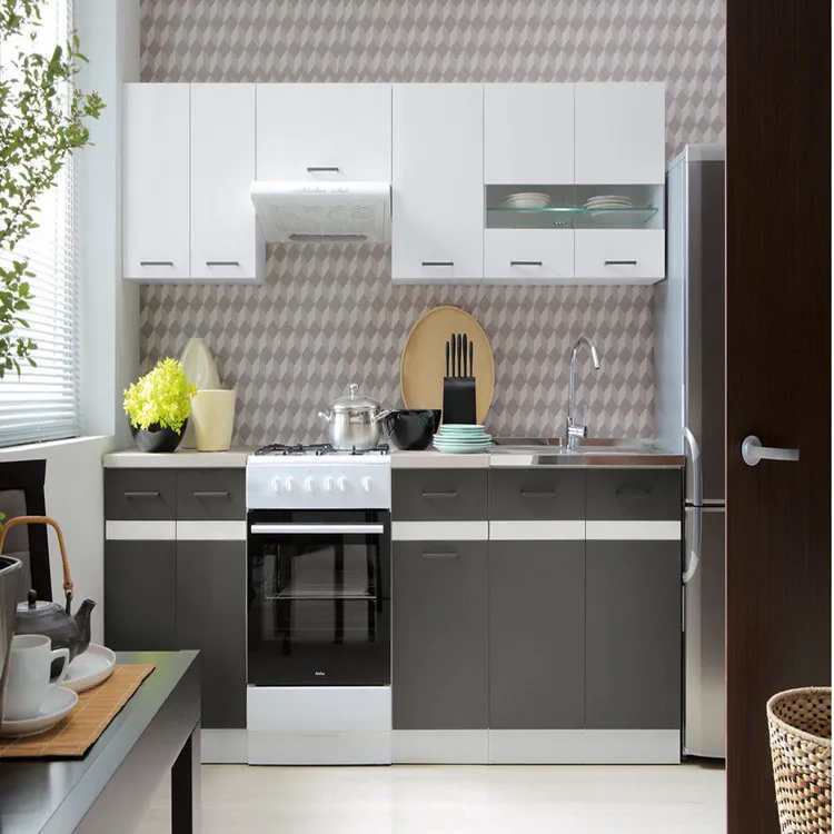 Оптовая продажа современный дизайн индивидуальная мебель небольшая кухонная кладовая шкаф с дверными ручками аппаратная стойка для хранения посуды