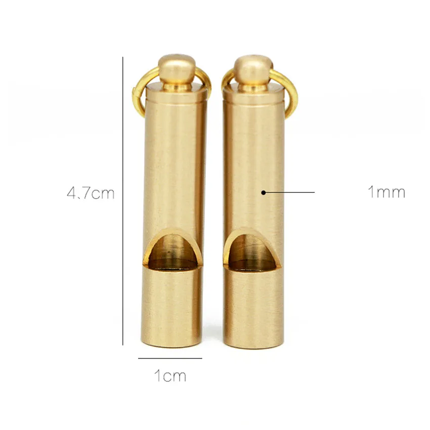 Brass Outdoor Survival Whistle Equipment Amazon Supplies Retro Referee Brass Whistle Pure Brass Survival Whistle