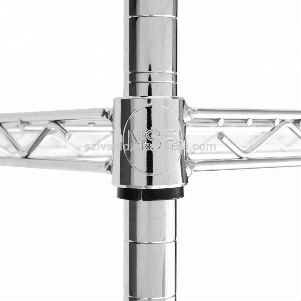 Adjustable Hot Sale Metal Wire Shelf Wire Mesh Rack Microwave NSF Wire Shelving