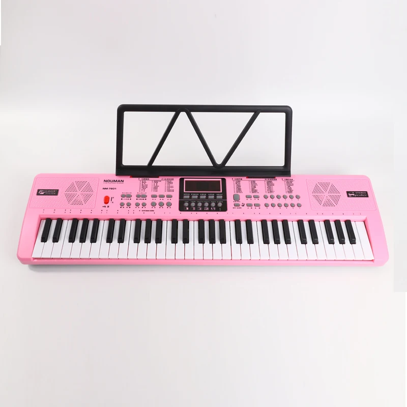 Girls Musical Keyboard 61 Keys Electronic Keyboard Electronic Organ Portable Piano Toy Musical Instrument For Children