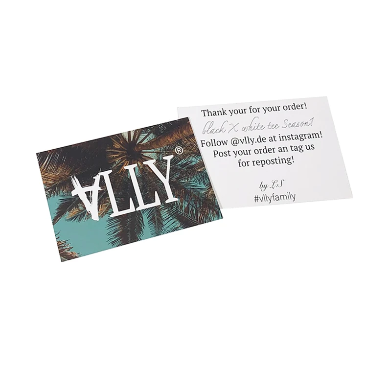 
Promotion Custom A5 A6 Full Color Thank You Small Insert Products Flyer Printing 