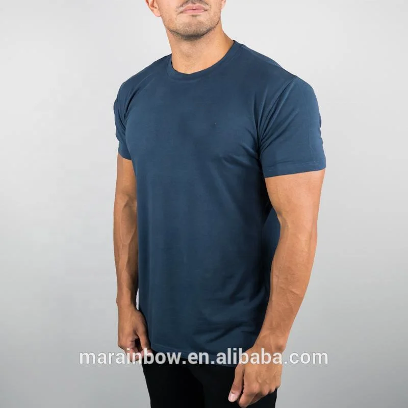 
Custom Printed 95% Cotton 5% Spandex Mens Short Sleeve Gym T Shirt Slim Fit Performance Shirt Wholesale Gym Wear 