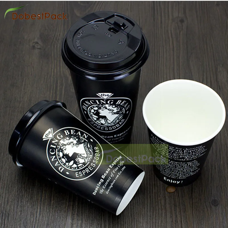 
Various size custom logo vending single wall hot drink paper cup 