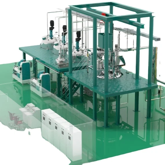 fine chemical grinding process from powder charging pre-shearing, sand mill grinding, to final formulating filling EPC