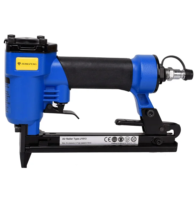RONGPENG 1013J Ga20 New Trend Pneumatic Nail Gun Air Wide Crown Stapler for Furniture Factory