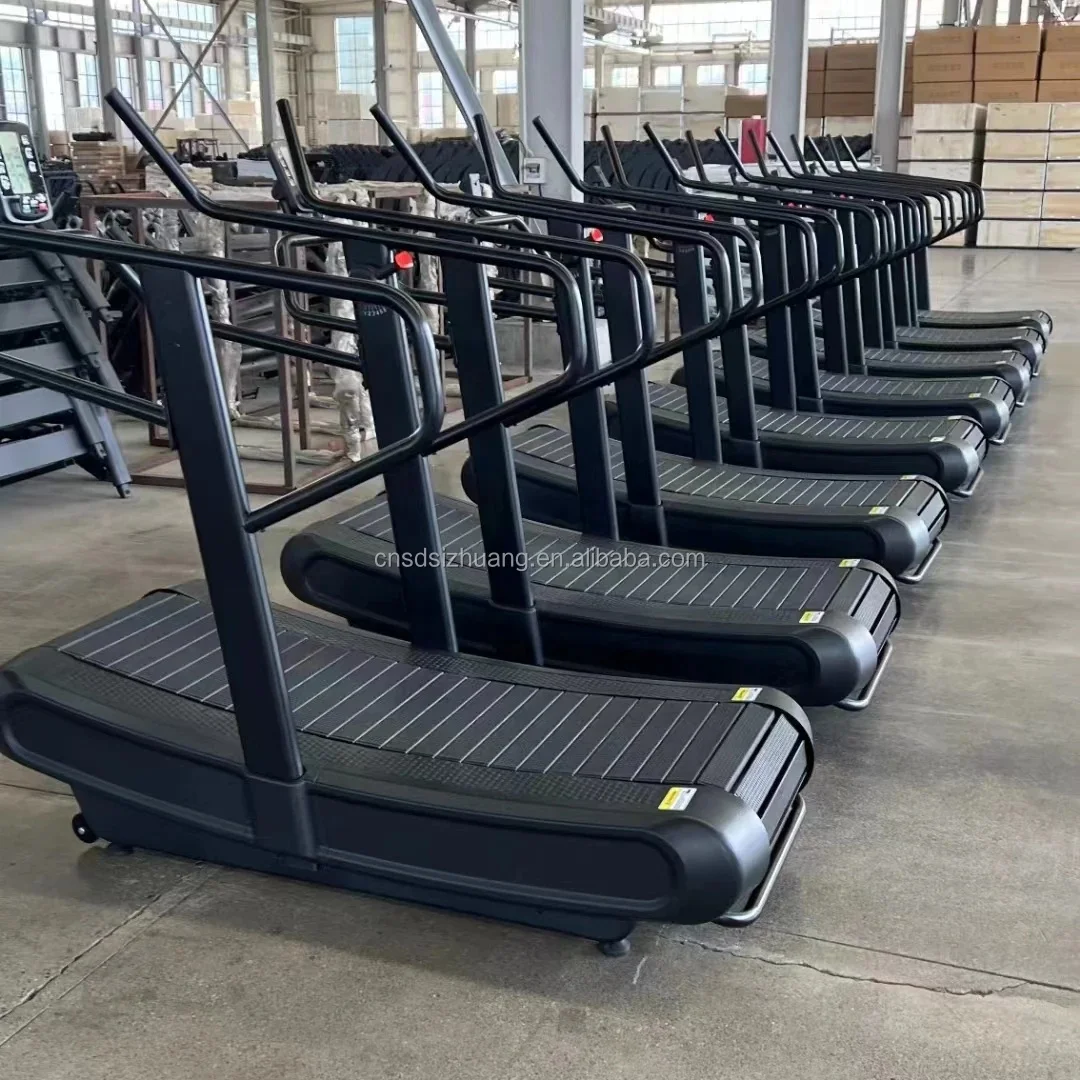 Exercise Air Runner Non-Motorized Unpowered Curved Treadmill With Fast Speed Treadmill For Sport Equipment