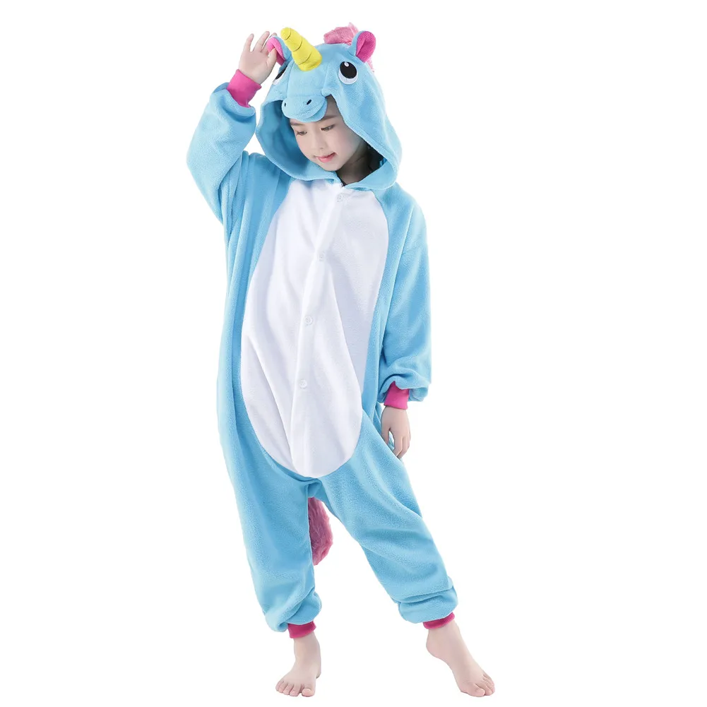 Autumn hot sale sleep clothes lovely kid cartoon animals print casual one piece pajamas for children
