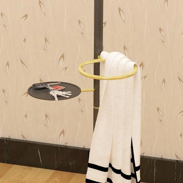 
Tree shape metal with wood color marble base coat rack clothes rack stand 