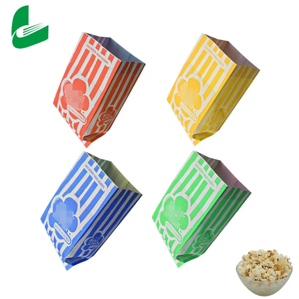 Huafeng printing bag food grade packaging microwave popcorn paper bag