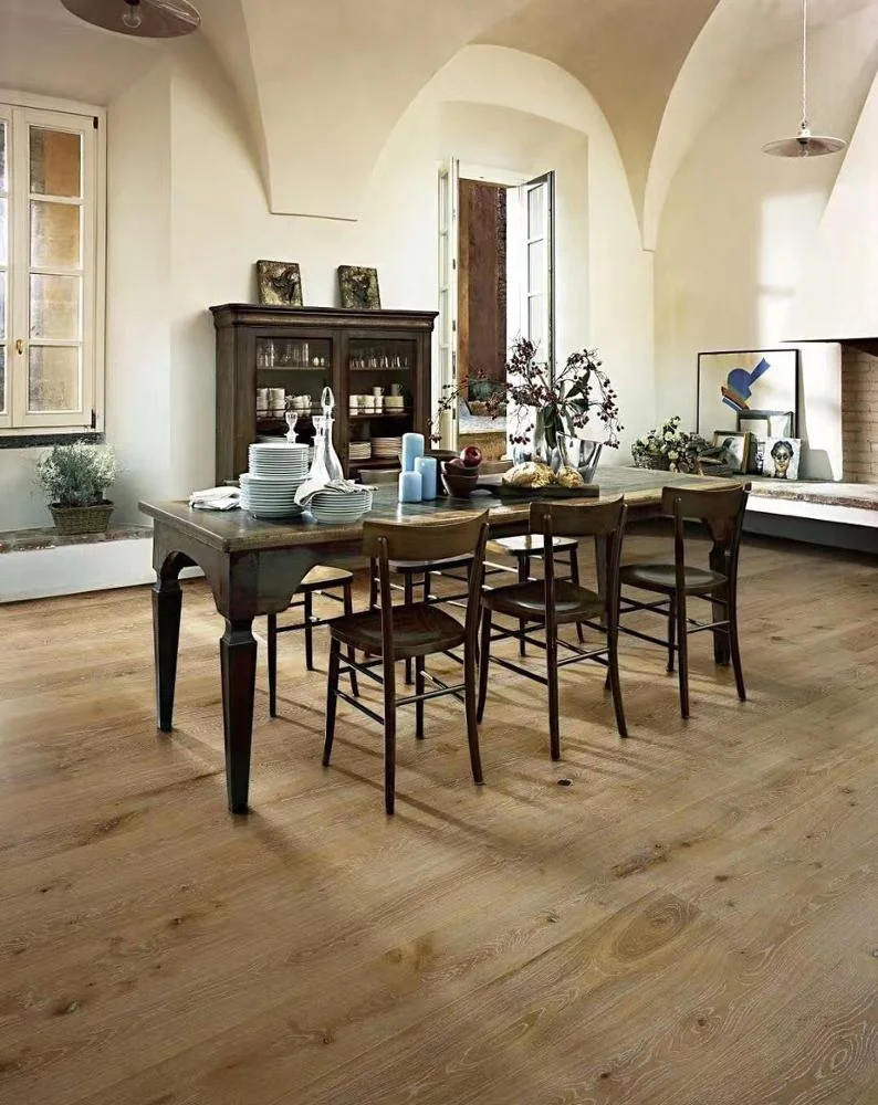 14mm/15mm natural color parquet white oak engineered floors  multilayer for sale