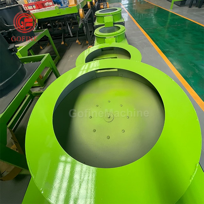Gofine 1.5m round polishing machine, organic fertilizer particle shaping equipment, finished particle polishing machine