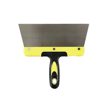 Factory price Floor cleaning Wall Paint Scraper Putty Knife with double color PP TPR handle and 0.5 mm elastics steel